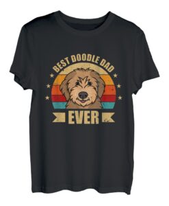Best Doodle Dad Ever Daddy Doodle Hundeliebhaber T-Shirt