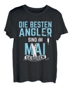 Besten Angler Im Mai Geboren Angelausflug Fische Angeln T-Shirt