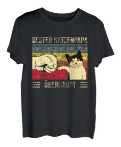 bester Katzenpapa Papa Tochter Vater Sohn outfit Spruch T-Shirt