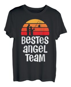 Bestes Angel Team für Angler Papa und Sohn Partnerlook T-Shirt