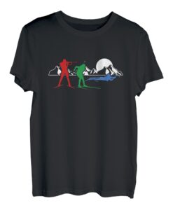 Biathlon Biathlet Berge Wintersport Skilanglauf Geschenk T-Shirt