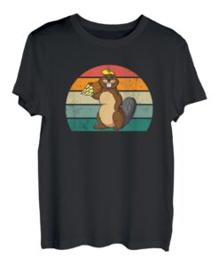 Biberburg Baum fällen Nagetier Europa Kanada Holz Baum Biber T-Shirt