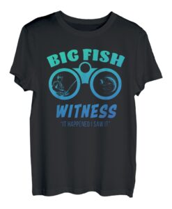 BIG FISH WITNESS Lustiger Angelfreund T-Shirt
