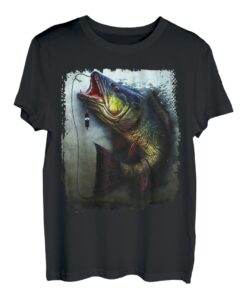 Big Mouth Bass am Haken T-Shirt