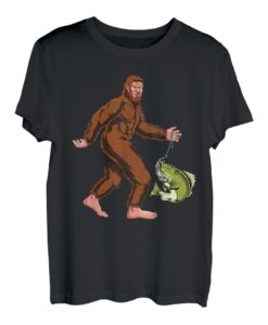 Bigfoot Lover Walleye Fishing Geschenk Fisch Sasquatch Angler T-Shirt