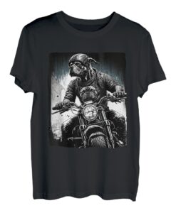 Biker Bulldogge Motorrad Biker Motorclub Hund T-Shirt