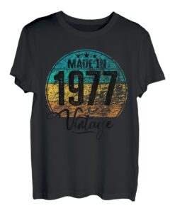 Birthday Vintage Geburtsjahr 1977 Geburtstag bday T-Shirt