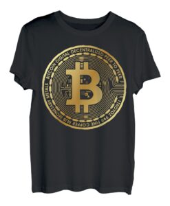 BitCoin Logo Icon Kryptowährung Bekleidung Crypto BTC T-Shirt