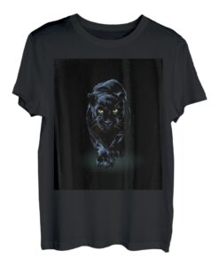 Black Panther Walking Toward Shadow - Geschenk für Katzenliebhaber T-Shirt