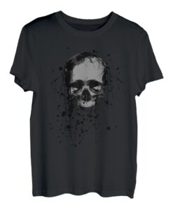 Bleicher Totenkopf Skull Horror Grunge T-Shirt T-Shirt