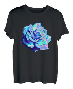 Blume Shirt Rose, Vaporwave Blume TShirt Damen Geschenk Mann T-Shirt