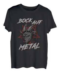 Bock Auf Metal Heavy Metaller Pommesgabel Festival Geschenk T-Shirt
