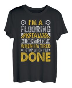 Bodenbelag Installateur Bauunternehmer Bodeninstallation T-Shirt