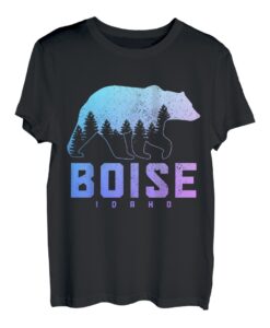 Boise Idaho Bear Grizzly Pride Outdoor Wandern Vintage T-Shirt