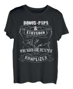 Bonus Papa Sohn Bonuspapa Bonus Vater Stiefpapa Geschenk T-Shirt