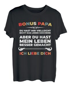 Bonus Papa T-Shirt Stiefvater Bonusvater T-Shirt