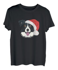 Border Collie Frohe Weihnachten T-Shirt