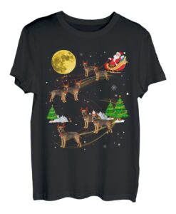 Border Terrier Weihnachten Santa reiten Hunde Geschenk T-Shirt