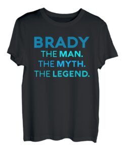 Brady The Man The Myth The Legend Personalisierte Jungen T-Shirt