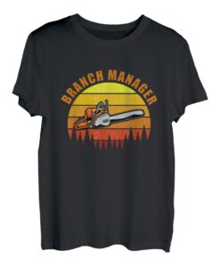 Branch Manager Arborist Kettensäge Baumschneider Logger Retro T-Shirt