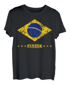 Brasilien-T-Shirt für Damen, Herren, Kinder, brasilianische Flagge, Grün T-Shirt