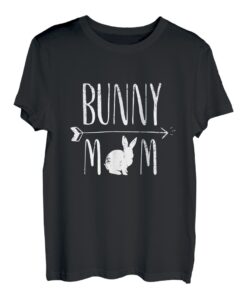 Bunny Mom Funny Bunnies weiß Kaninchen Geschenk T-Shirt - Weiß