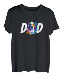 Bunte Beagle Dad Hundeliebhaber Vatertag Männer T-Shirt