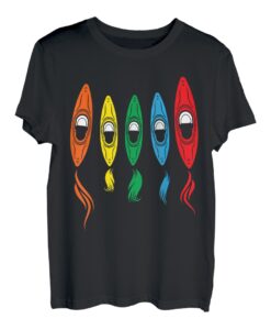 Bunte Kajaks, Kajak, Kajak, Kajak, Kajak, Kajak, Kajak, T-Shirt