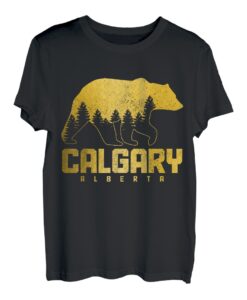 Calgary Alberta Kanada Bear Grizzly Pride im Freien, Vintage-Stil T-Shirt