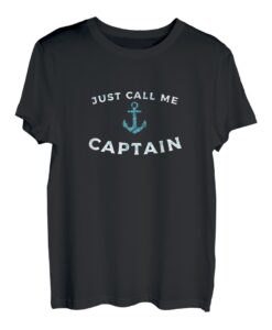 Call Me Captain, Boots-Pontoon Seemann Anker nautisches Segeln T-Shirt