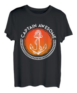 Captain Awesome Bootsfahrer Segler T-Shirt