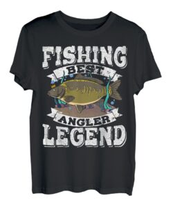 Carp Fishing Legend Bester Angler Geschenk Angeln Karpfen T-Shirt