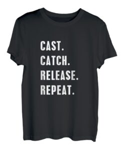 Cast Catch Release Repeat Angelshirt für Papa und Kinder T-Shirt