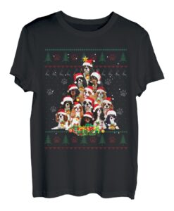 Cavalier King Charles Spaniel Weihnachtsbaum Hässlicher Pullover T-Shirt
