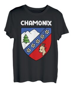 Chamonix Frankreich Haute Savoie Flagge für Chamoniard T-Shirt