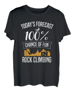 Chance of fun in rock climbing Bouldern Boulderer Kletterer T-Shirt