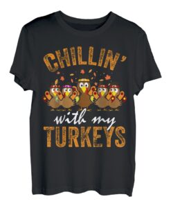 Chillen beim Chillen mit meinen Truthahnfreunden Thanksgiving-Kindern T-Shirt