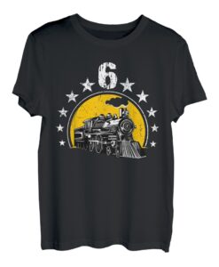 Choo Choo I'm 6 Years Old Lokomotive-Zug 6. Geburtstag T-Shirt