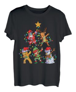 Christmas Dab Santa Rentier Elf Friends Matching Family T-Shirt