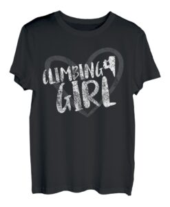 Climbing Girl Herz Kletterer T-Shirt