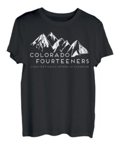 Colorado Fourteeners Rocky Mountain State Hiker Trail Climb T-Shirt