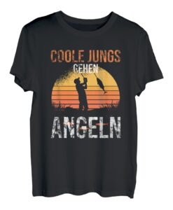 Coole Jungs gehen Angeln RETRO: Dein Begleiter, Angler T-Shirt