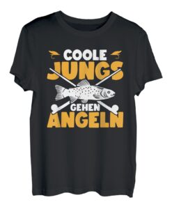 Coole Jungs gehen Angeln T-Shirt