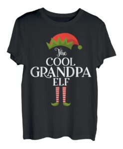 Coole Opa Elf Xmas Lustige Familie Passende Gruppe Weihnachten T-Shirt