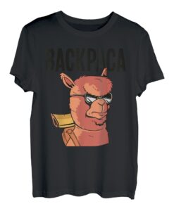 Cooler Alpaka-Rucksack - lustiger Wanderrucksack T-Shirt