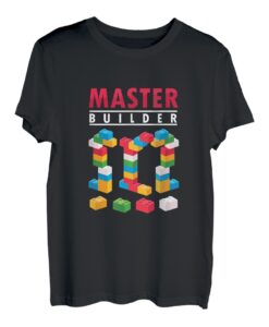 Cooler Baumeister Bunte Bausteine Ziegel Bauklotz T-Shirt