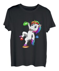 Cooles Einhorn - Boulder Klettern Geschenk T-Shirt