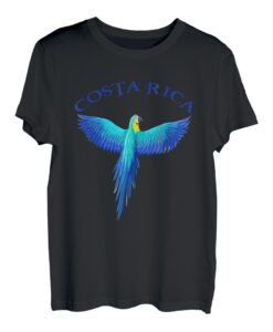 Costa Rica Souvenir mit blauem Ara T-Shirt