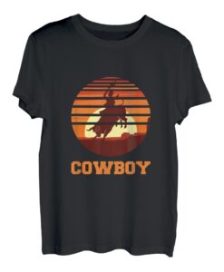 Cowboy Retro Vintage Bullenreiten Stierreiter Geschenk T-Shirt