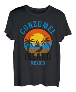 Cozumel Mexiko Beaches Retro Cool Distressed Grafik T-Shirt